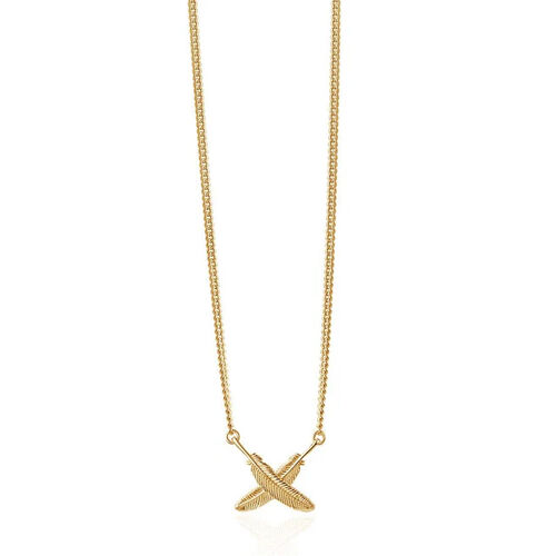 Boh Runga Feather Kisses Pendant Gold Plate